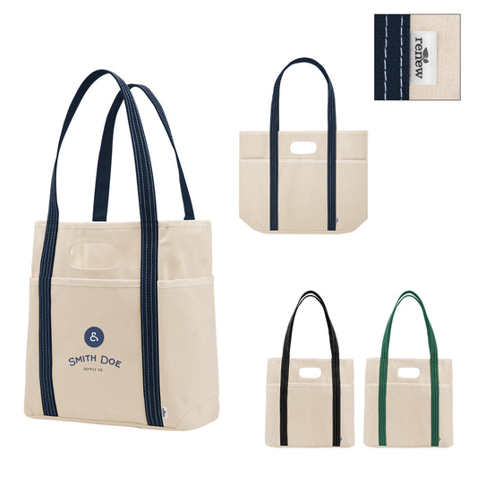 Custom logo Farm Stand 14 Oz. Cotton Canvas Dual Handle Tote Bag