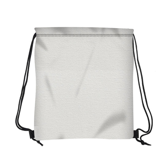 Custom logo 16" W X 18" H Canvas Drawstring Backpack