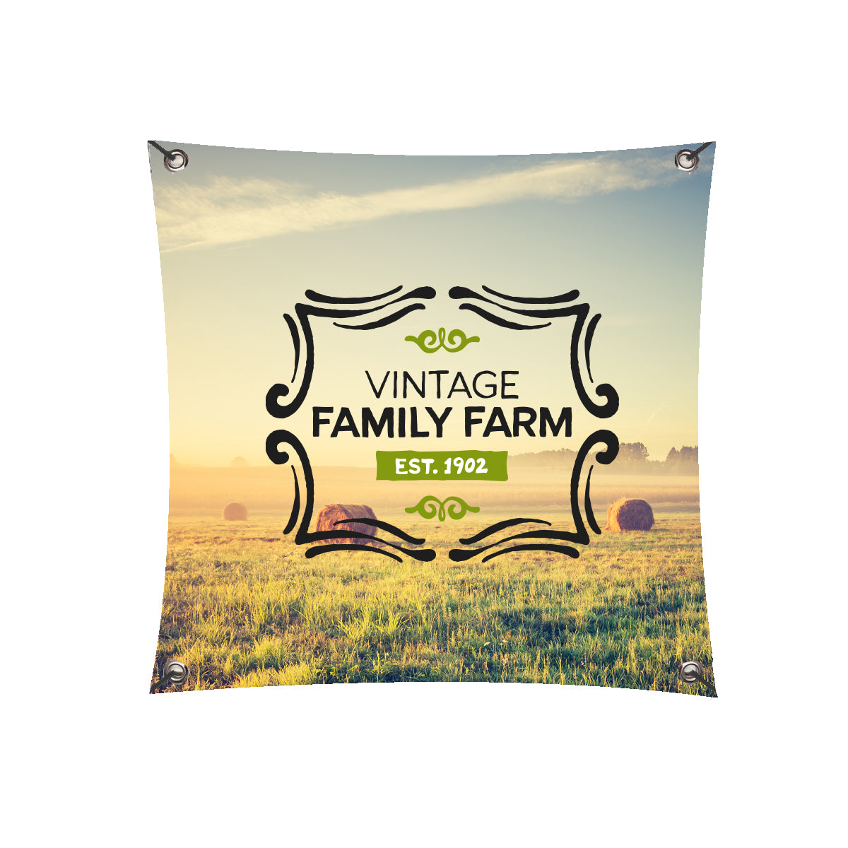 Custom logo 3' x 3' Vinyl Banner