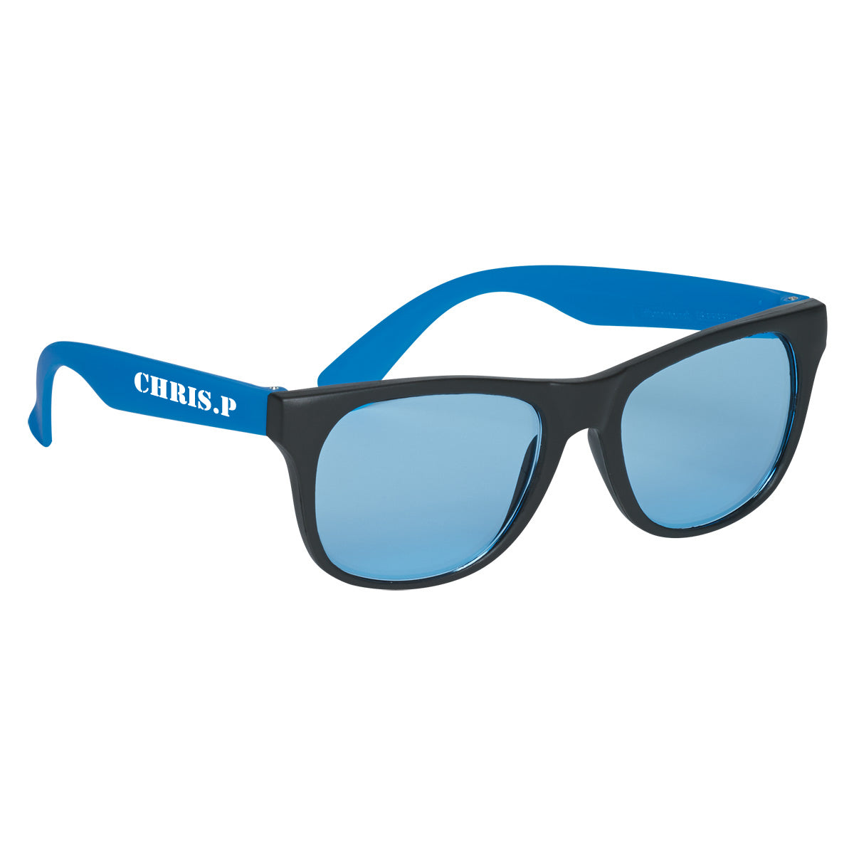 Custom logo Tinted Lenses Rubberized Sunglasses