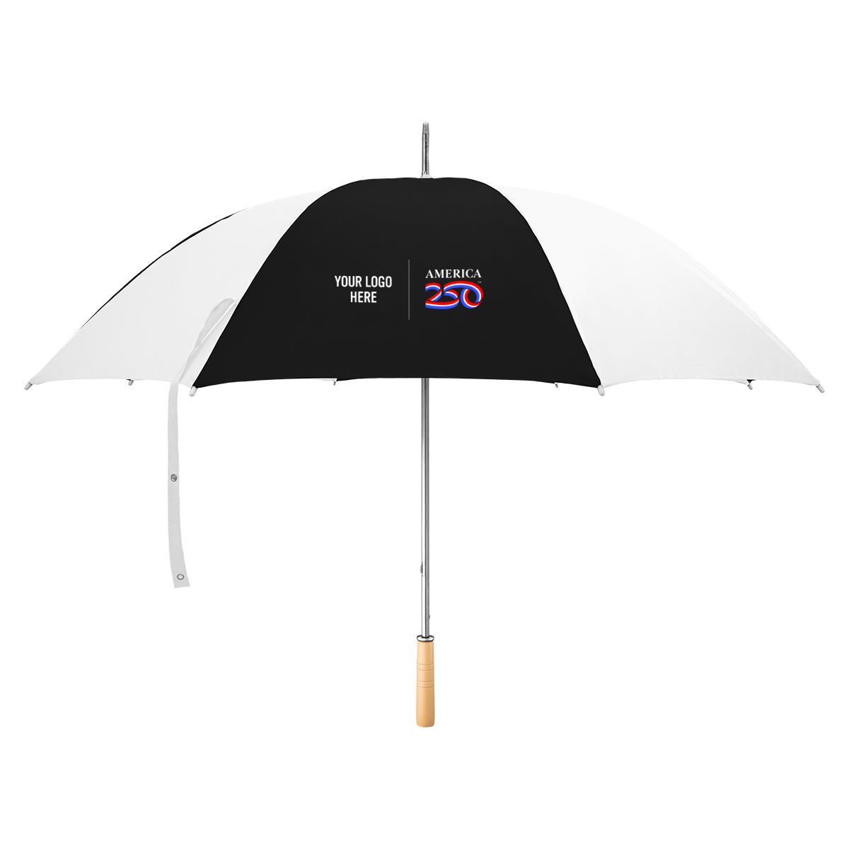 Custom logo America250™ 60" Arc Golf Umbrella