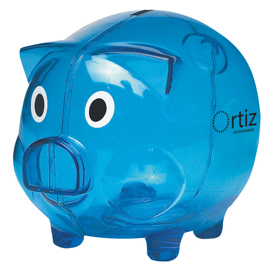 Custom logo Plastic Piggy Bank