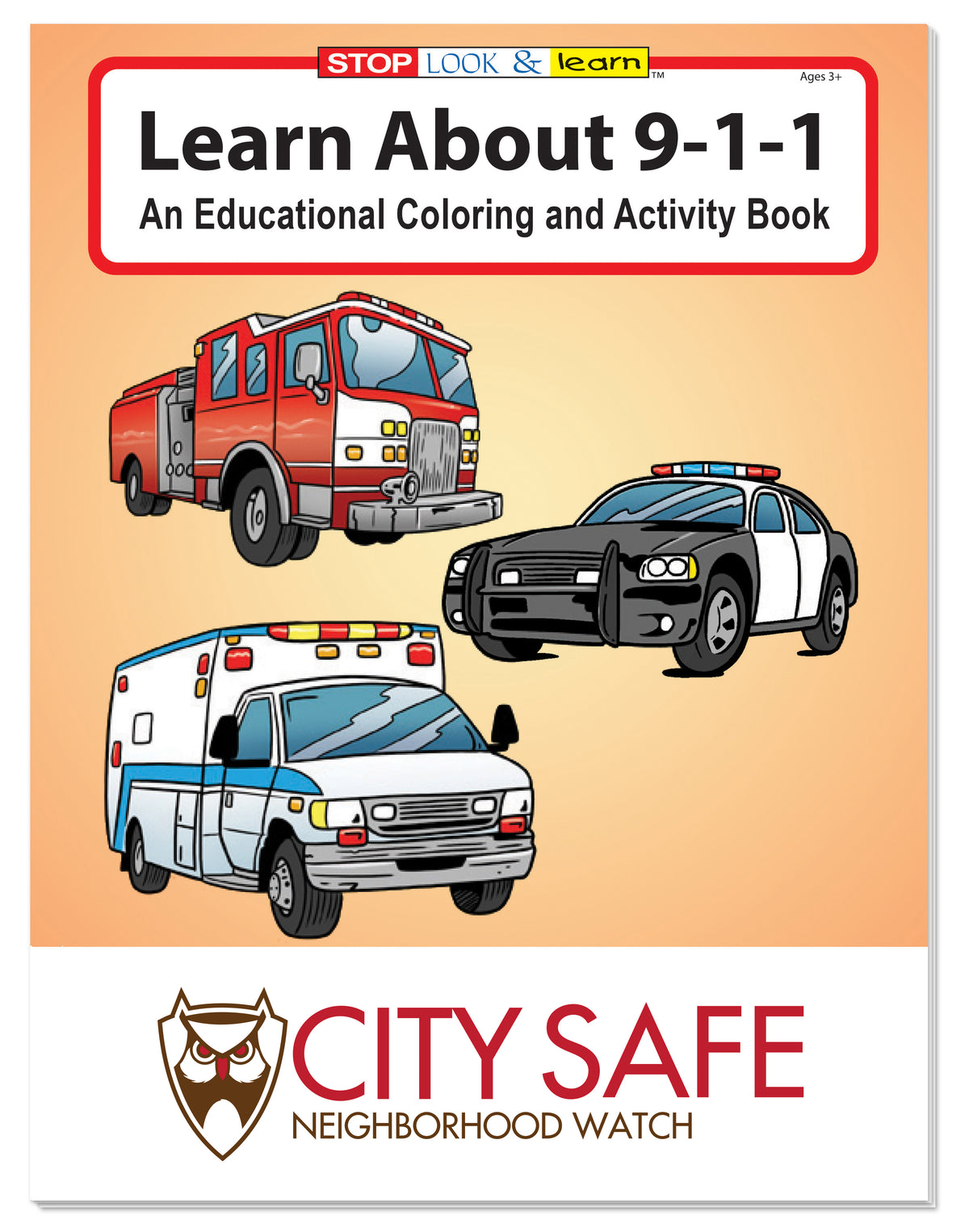 Custom logo Coloring Book: Learn About 911