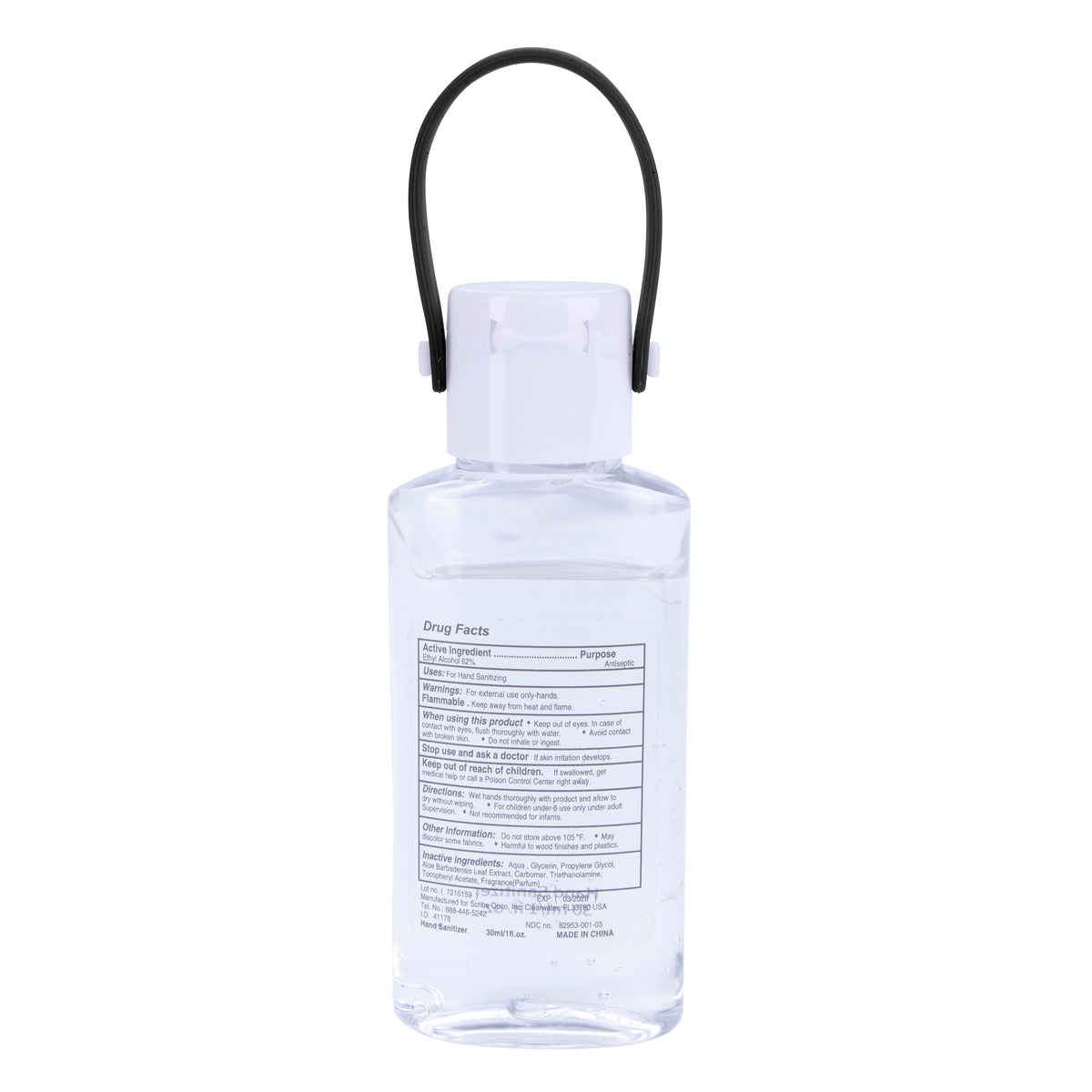 Custom logo 1 oz. Slim Hand Sanitizer with Hanger