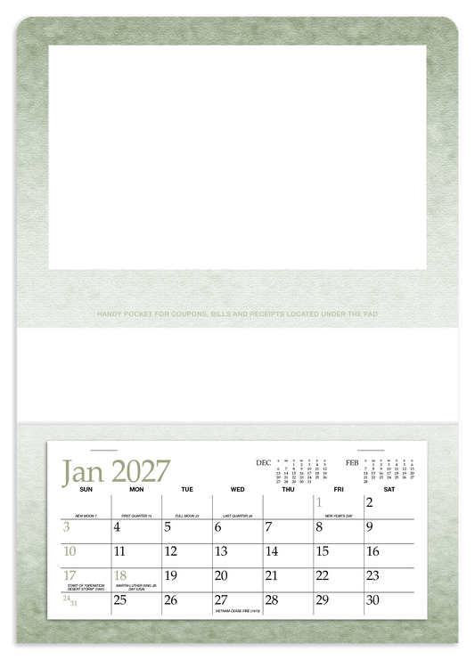 Single Pocket Calendar