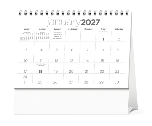 Simplicity Large Desk Calendar