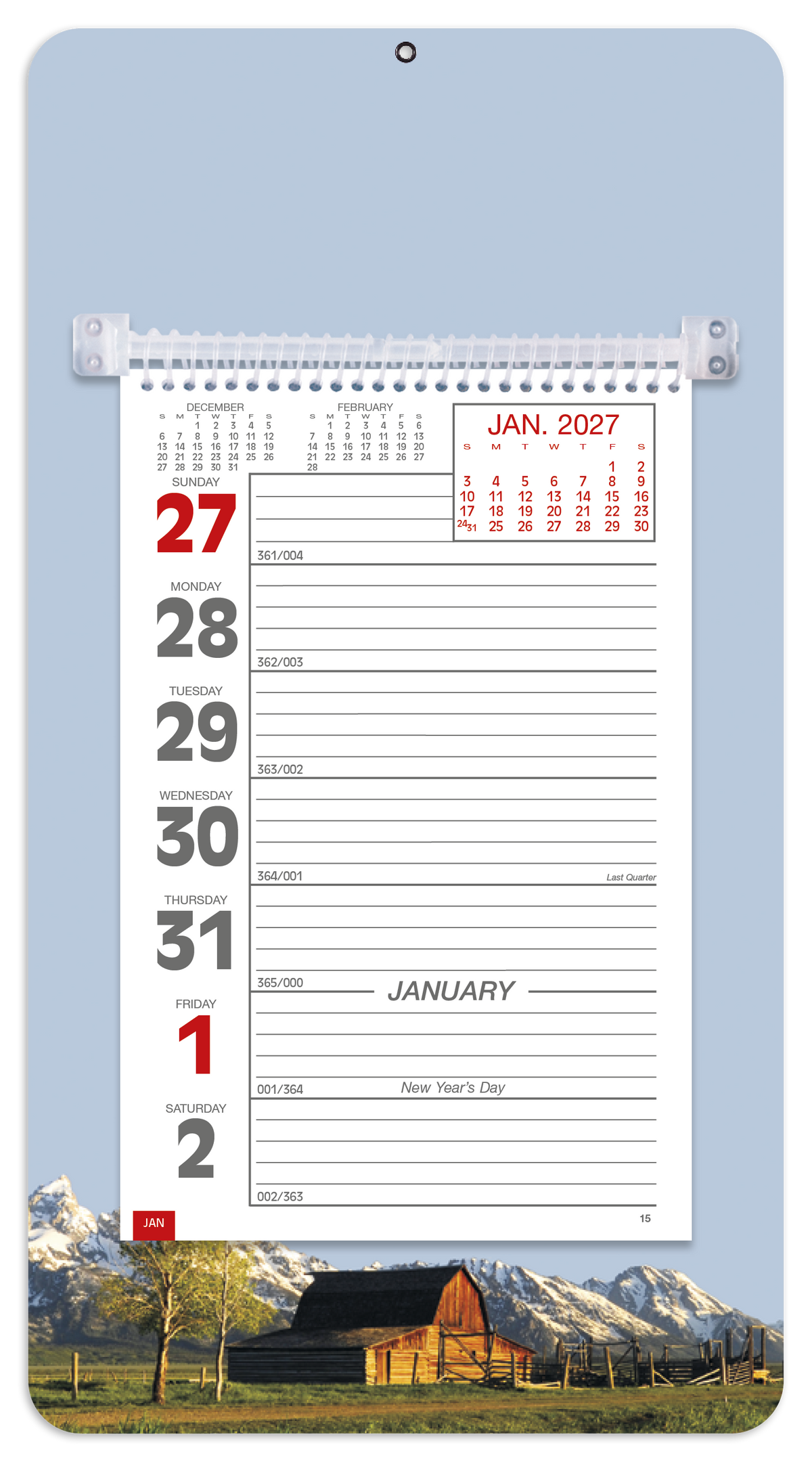 Custom logo Full-Color Weekly Memo Calendar