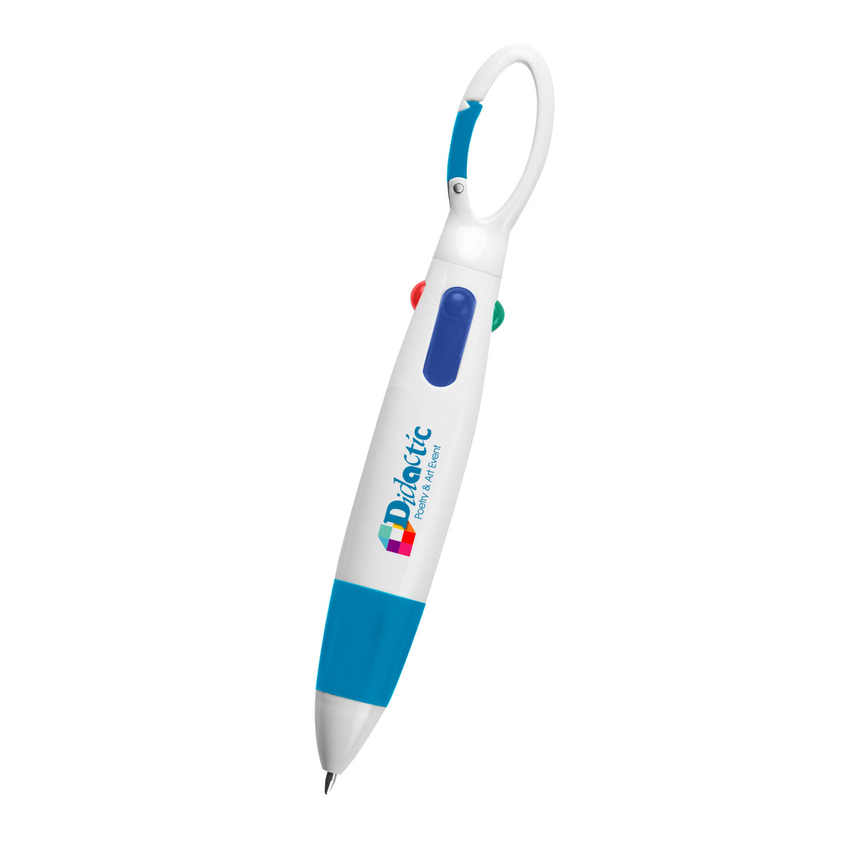 Custom logo Quatro Carabiner Pen