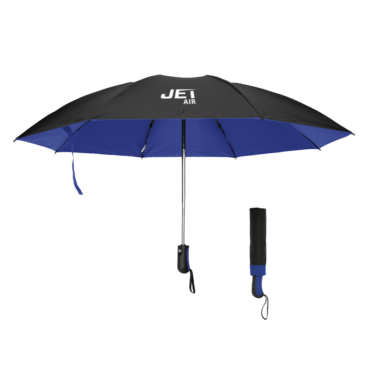 Custom logo 46" Arc Two-Tone Inversion Umbrella With 100% rPET Canopy