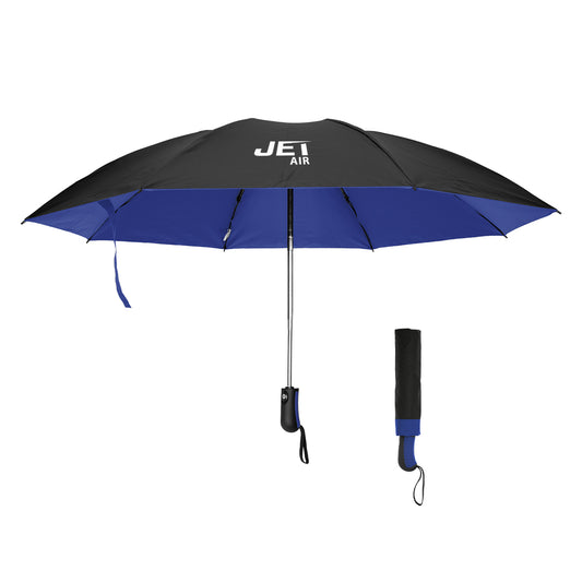 Custom logo 46" Arc Two-Tone Inversion Umbrella With 100% rPET Canopy