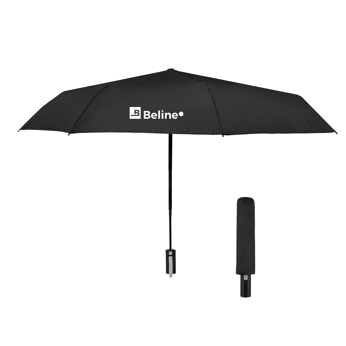 Custom logo 42" Arc Telescopic Folding Umbrella With 100% rPET Canopy