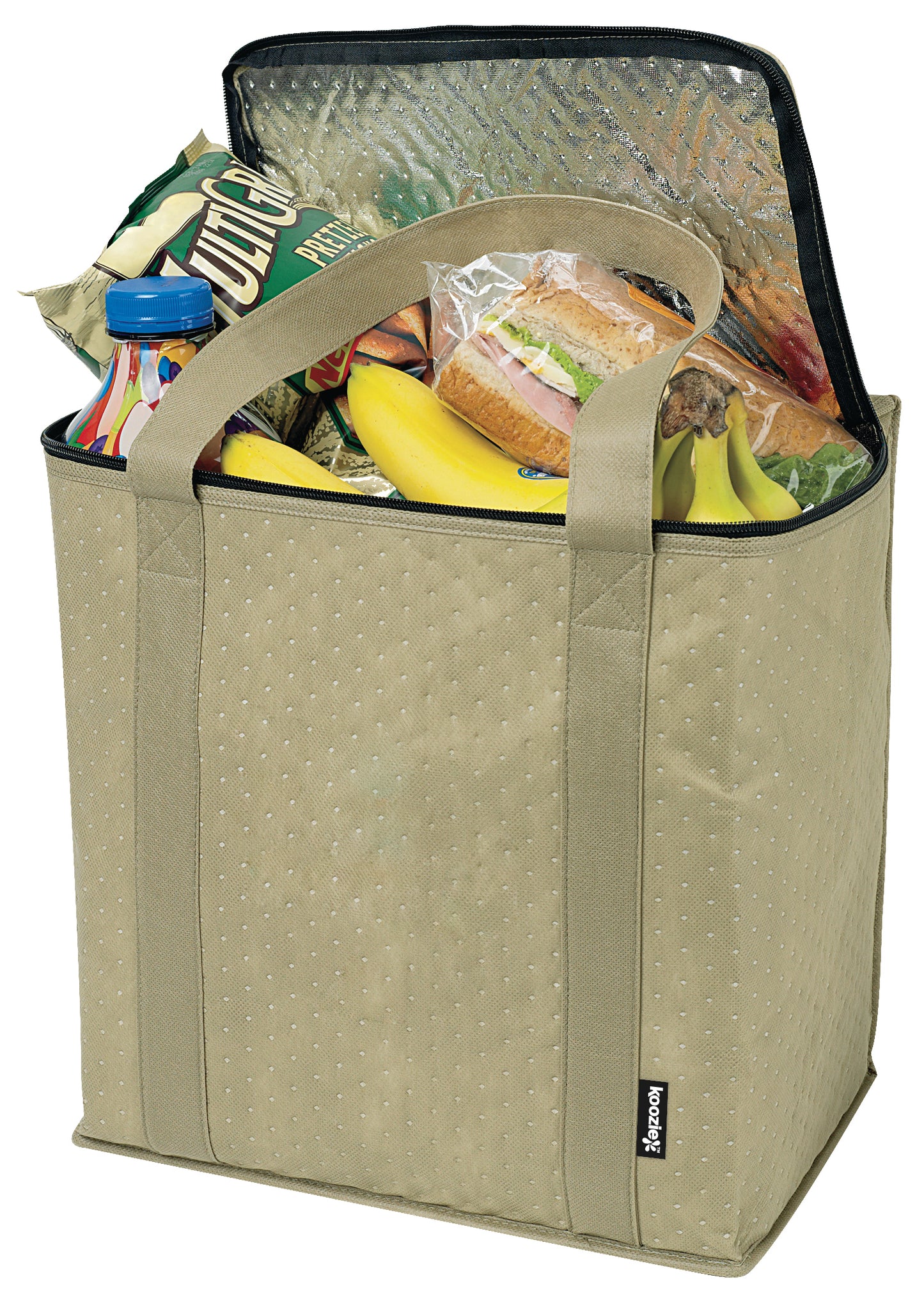 Zippered Insulated Grocery Tote