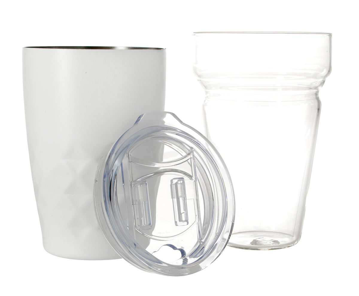 Custom logo Howard Glass Vacuum Tumbler - 14 oz.