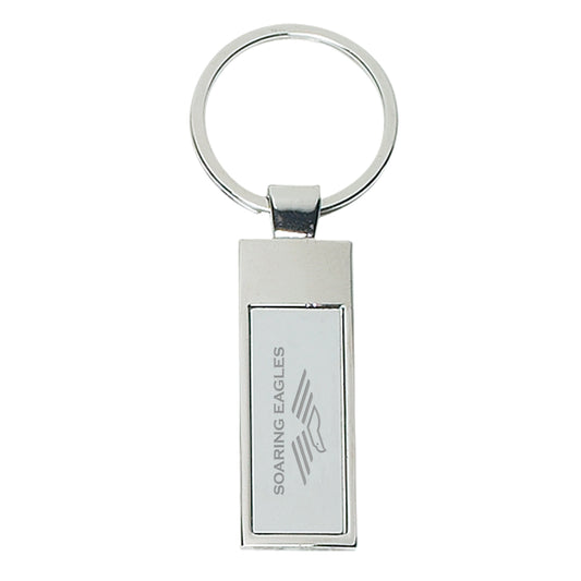 Custom logo Rectangle Metal Key Tag