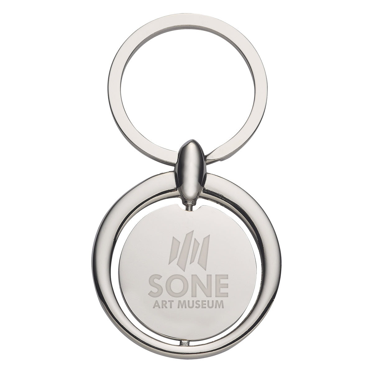 Custom logo Circular Metal Key Tag