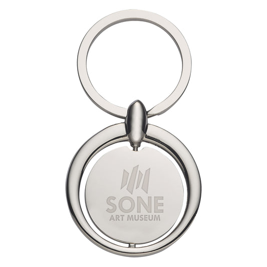 Custom logo Circular Metal Key Tag