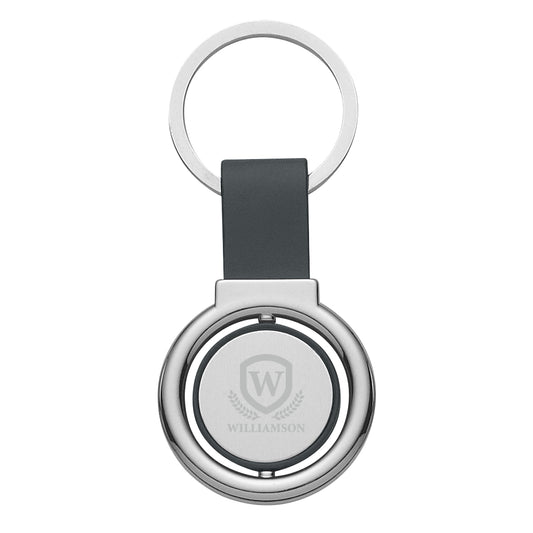 Custom logo Circular Metal Spinner Key Tag