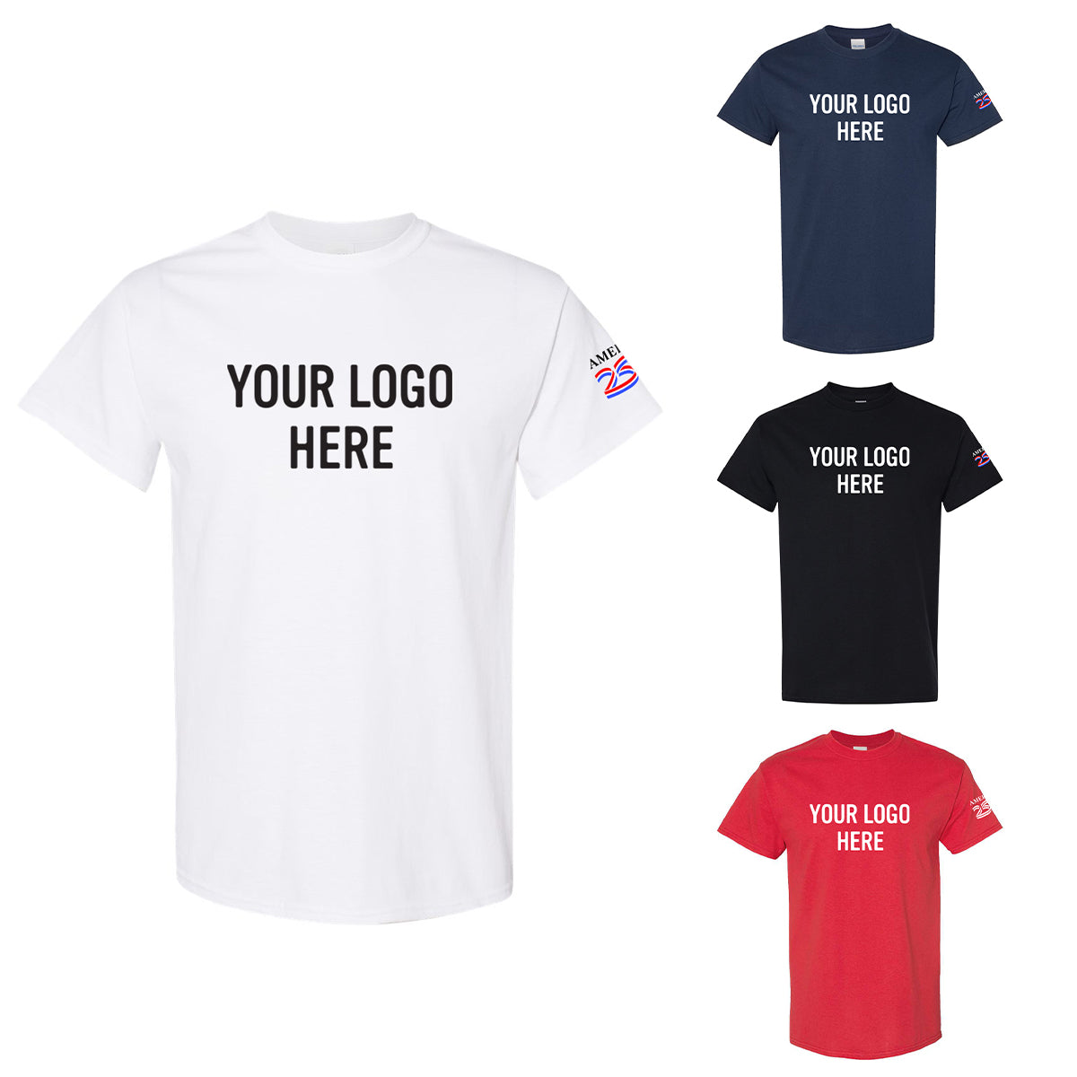 Custom logo America250™ Gildan® Adult Heavy Cotton™ T-Shirt