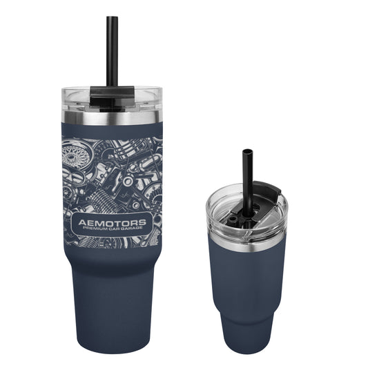 Custom logo 40 Oz. Full Laser Naomi Intrepid Recycled Stainless Steel Tumbler