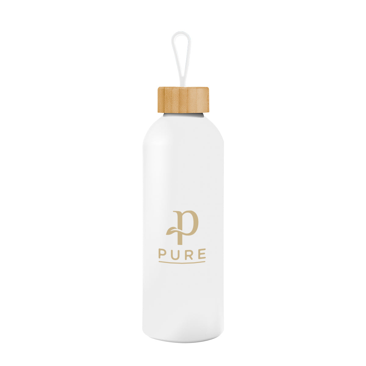 25 Oz. Blaire Recycled Aluminum Bottle With Bamboo Lid And Carry Handle