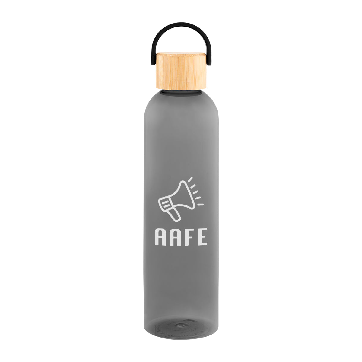 Custom logo 32 Oz. Jeffrey rPET Bottle With Bamboo Lid And Easy Carry Handle