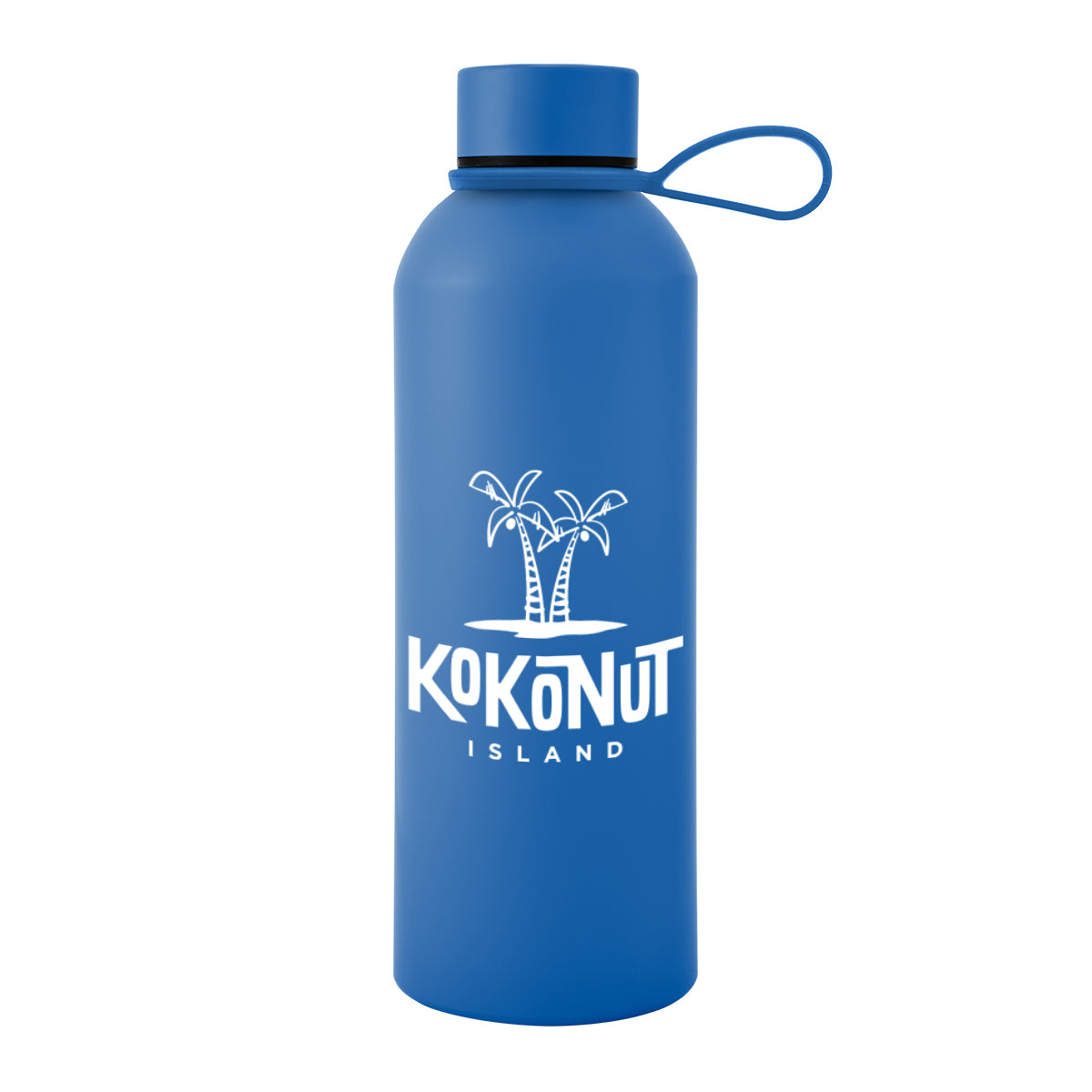 Custom logo 25 Oz. Blaire Recycled Aluminum Bottle With Silicone Easy Carry Strap