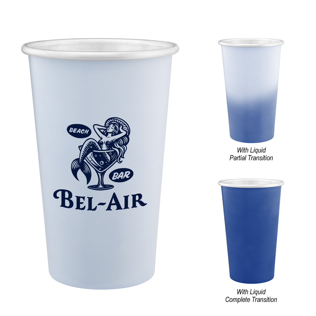 Custom logo 15 Oz. Color Changing Recycled Aluminum Cup