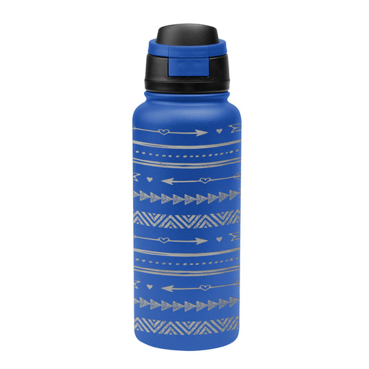 Custom logo 32 Oz. Full Laser Pop Sip Recycled Stainless Steel Bottle