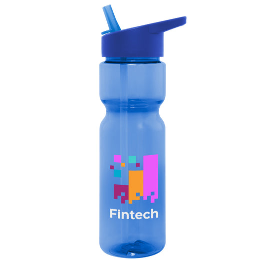Custom logo 28 Oz. Full Color Tempo Bottle