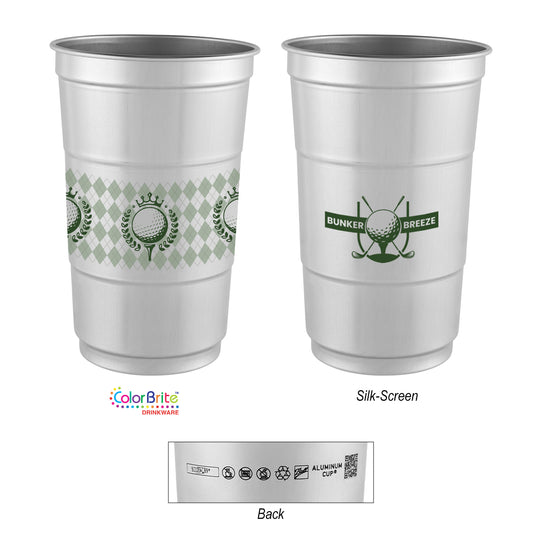 Custom logo 24 Oz. Top Cup Aluminum Cup