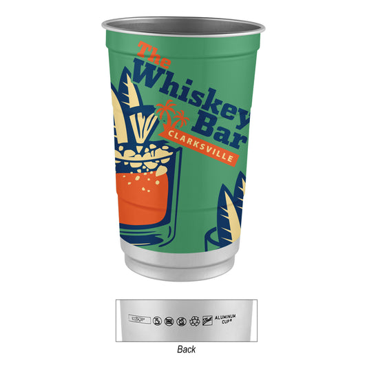 Custom logo 24 Oz. Top Cup Full Color Aluminum Cup