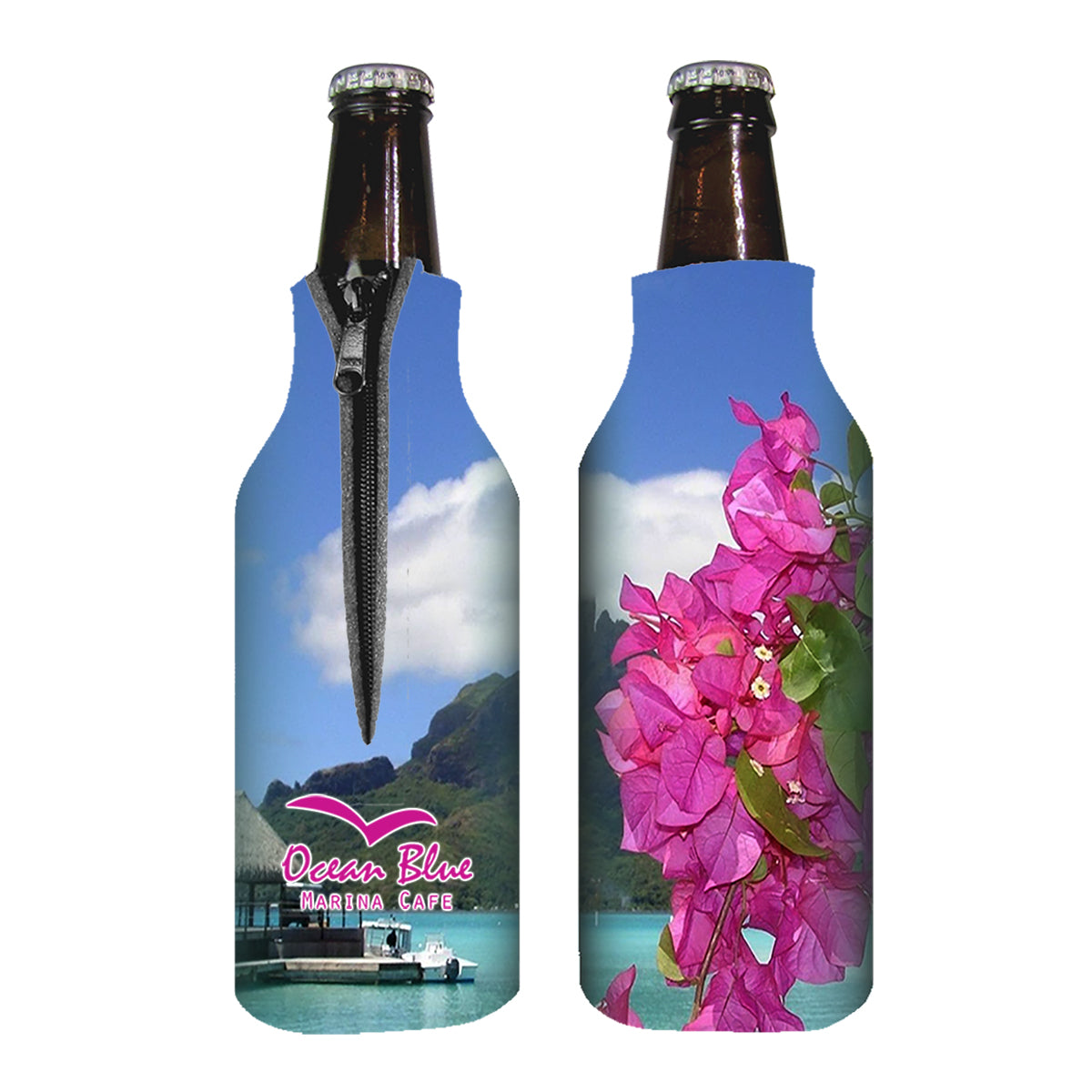 Custom logo Zippered Bottle Coolie