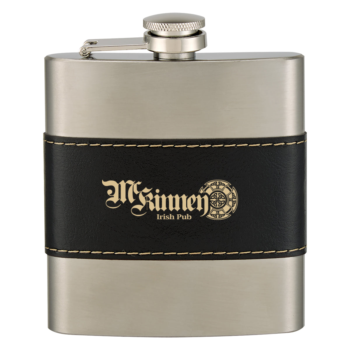 Custom logo 6 Oz. McCoy Flask
