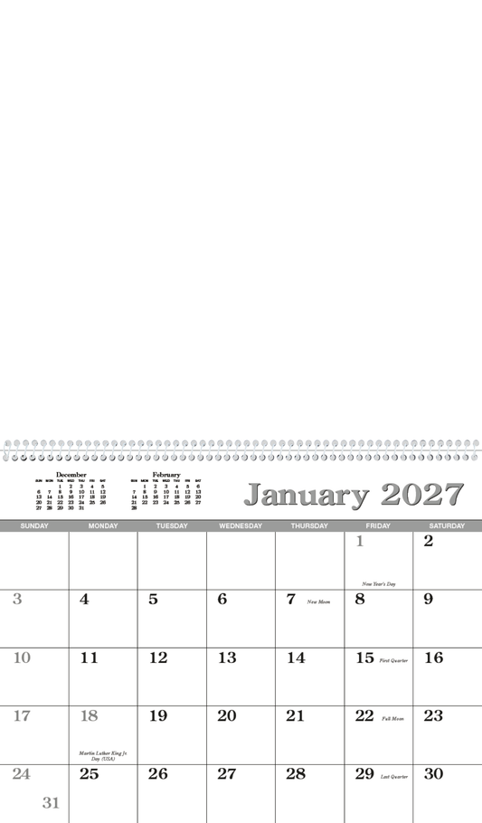 Custom Single Image Appointment Calendar