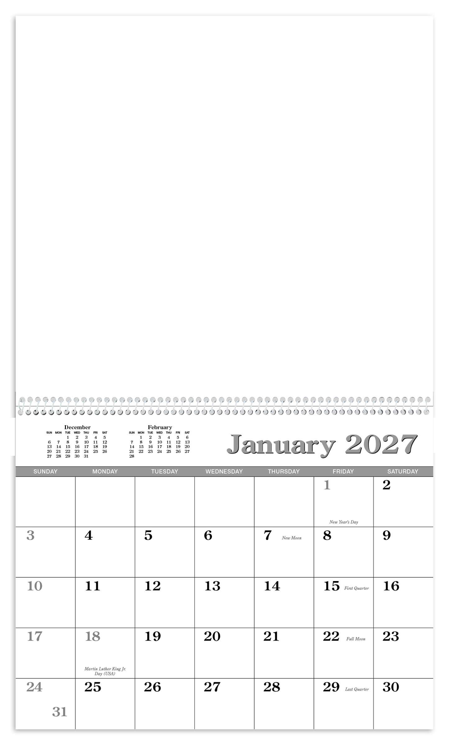 Custom Single Image Appointment Calendar