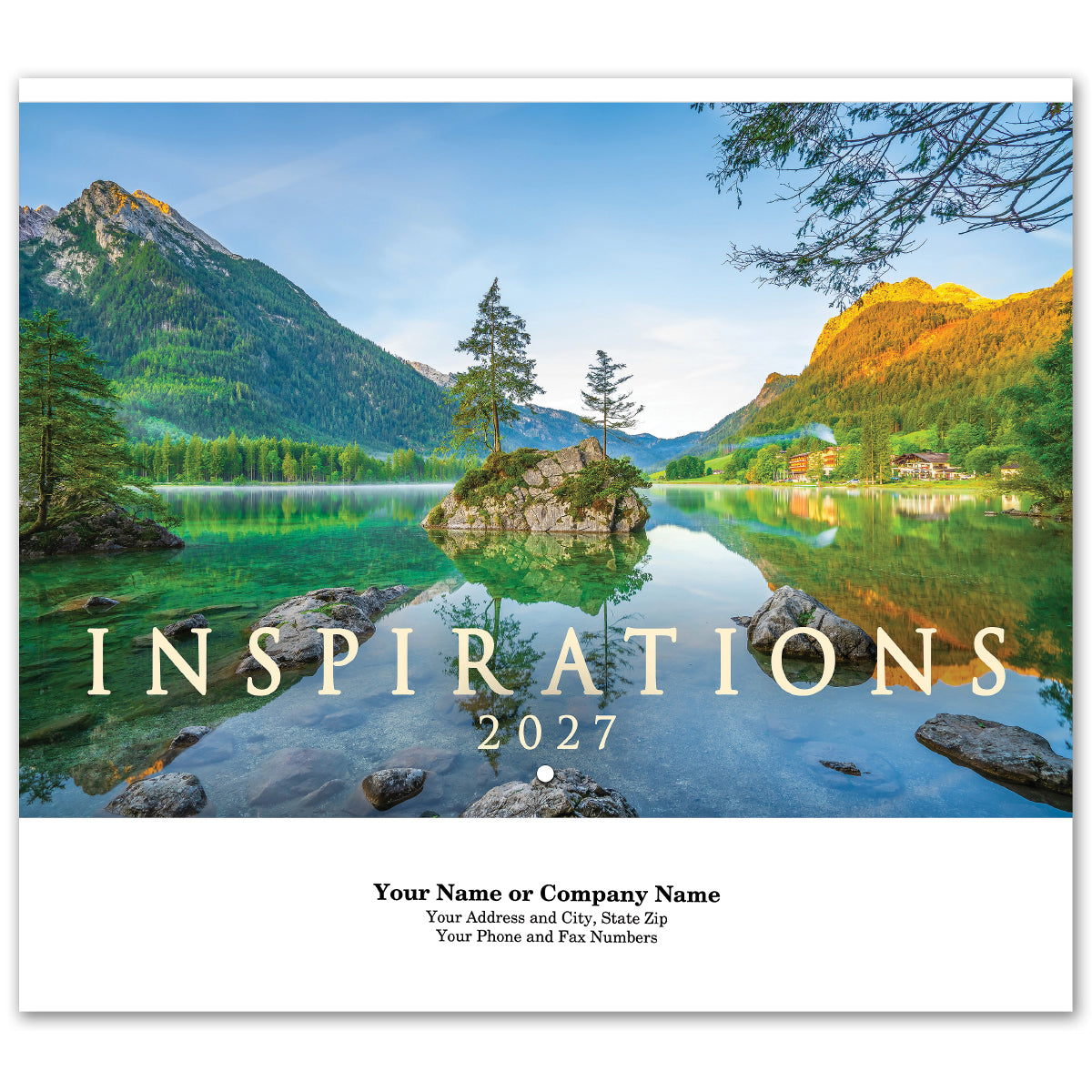 Custom logo Inspirations Stapled Wall Calendar