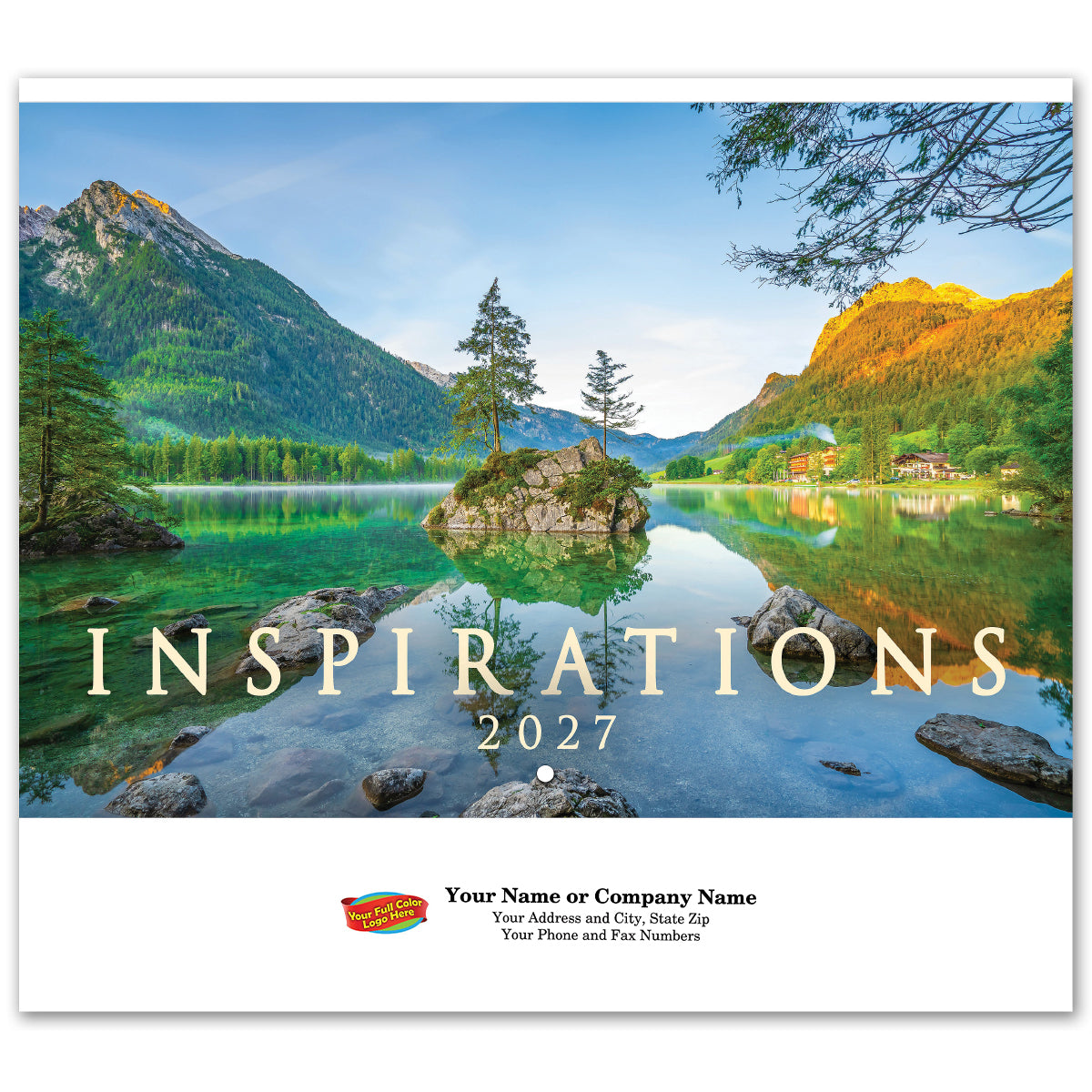 Full Color Inspirations Spiral Wall Calendar