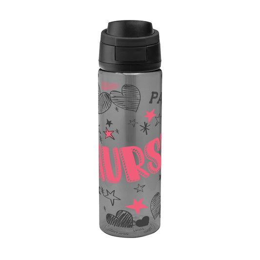 Custom logo 24 Oz. Full Color Pop Sip rPET Bottle