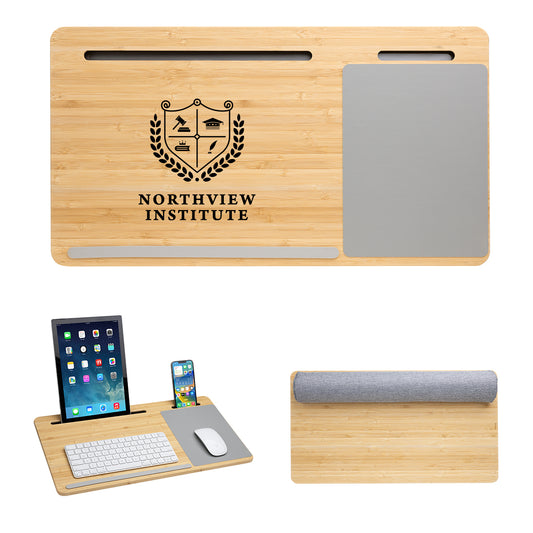 Custom logo Bamboo Laptop Desk