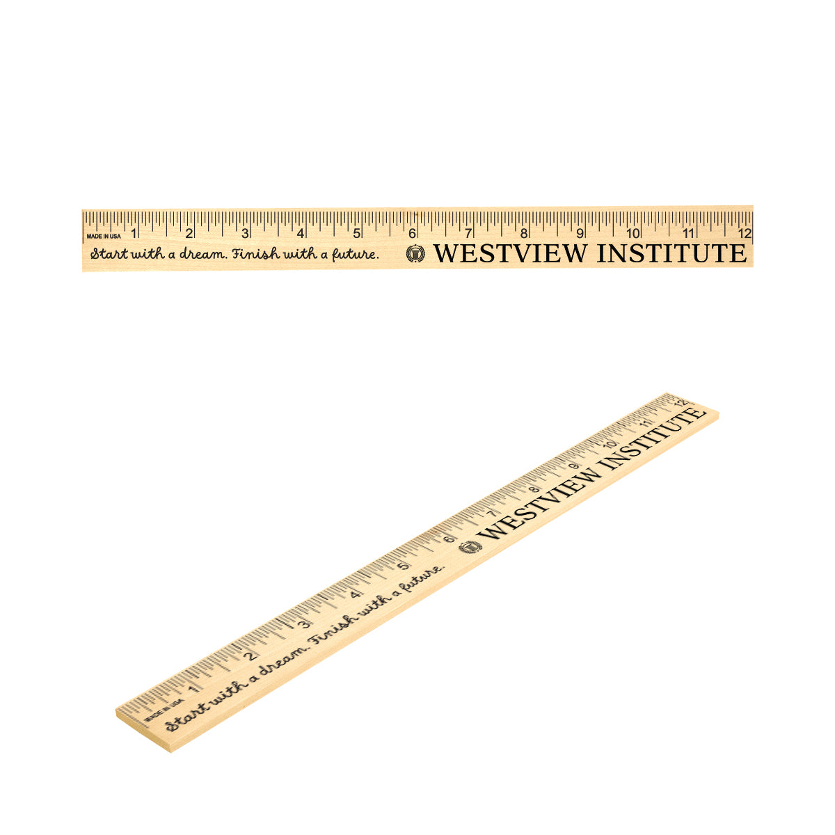 Custom logo 12" Ruler