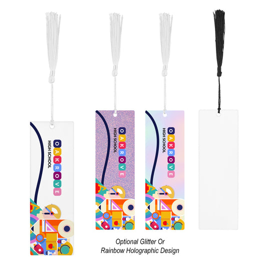Custom logo Acrylic Bookmark With Tassel - Large