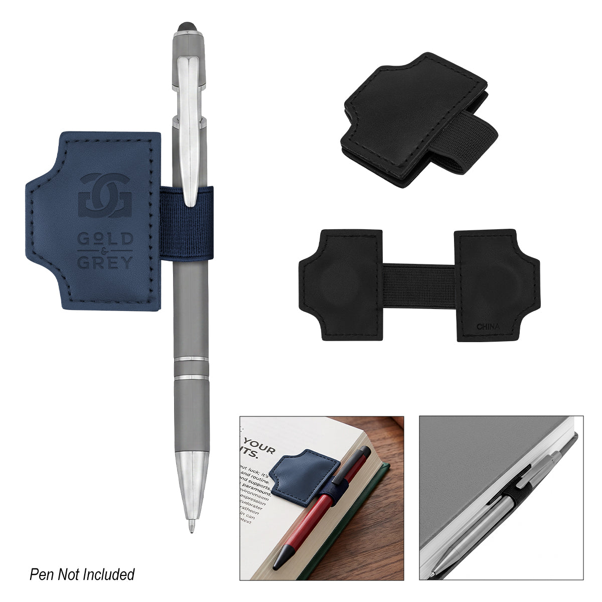 Custom logo MarkMate Magnetic Pen Holder Bookmark