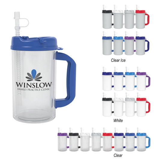 Custom logo 32 Oz. Thermo Mug
