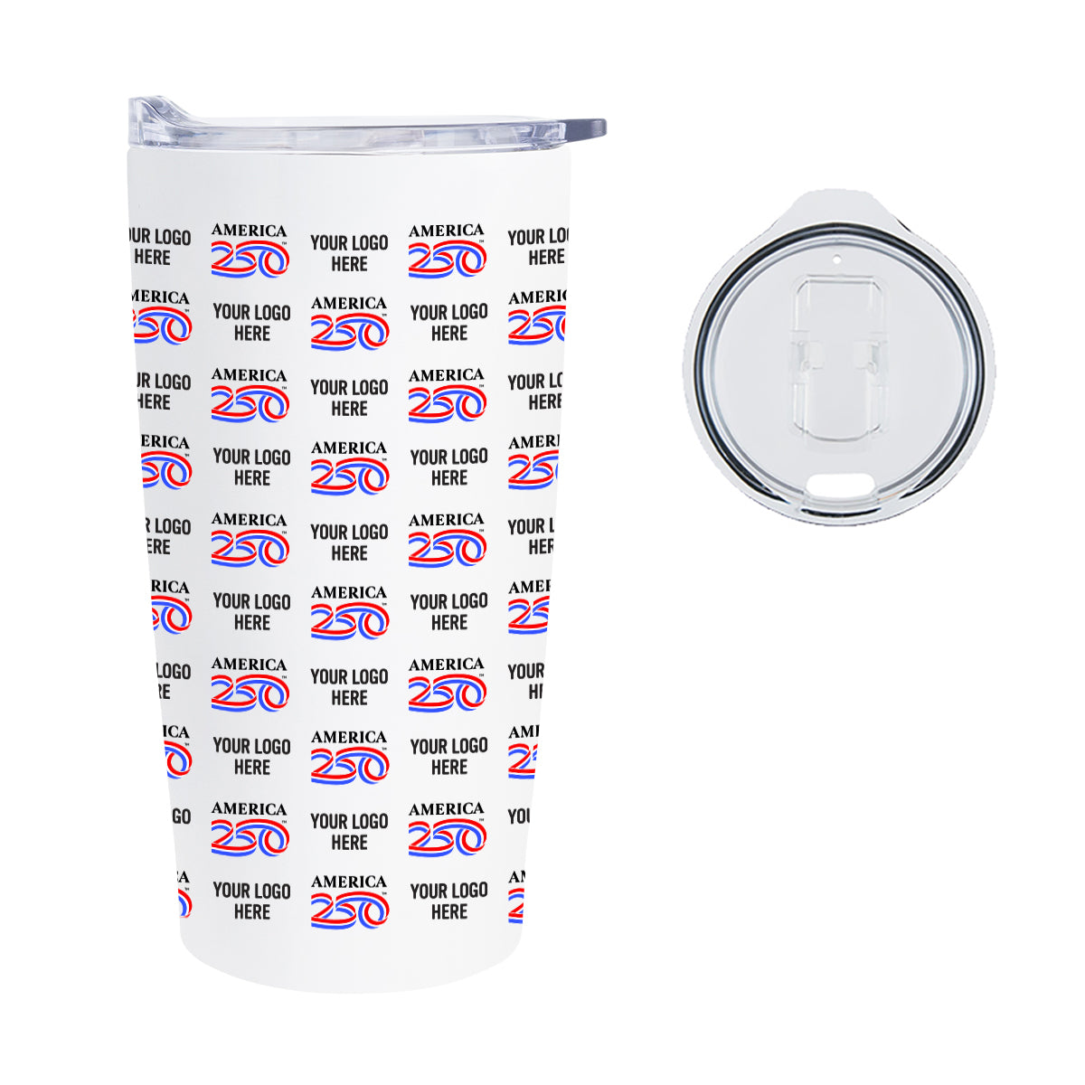 Custom logo America250™ 20 Oz. Full Color Himalayan Tumbler
