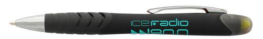 Custom logo Soft-Touch Jalan Highlighter Pen Combo