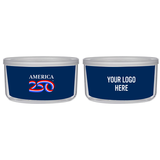 Custom logo America250™ 22 Oz. Tritan™ Food Storage Bowl