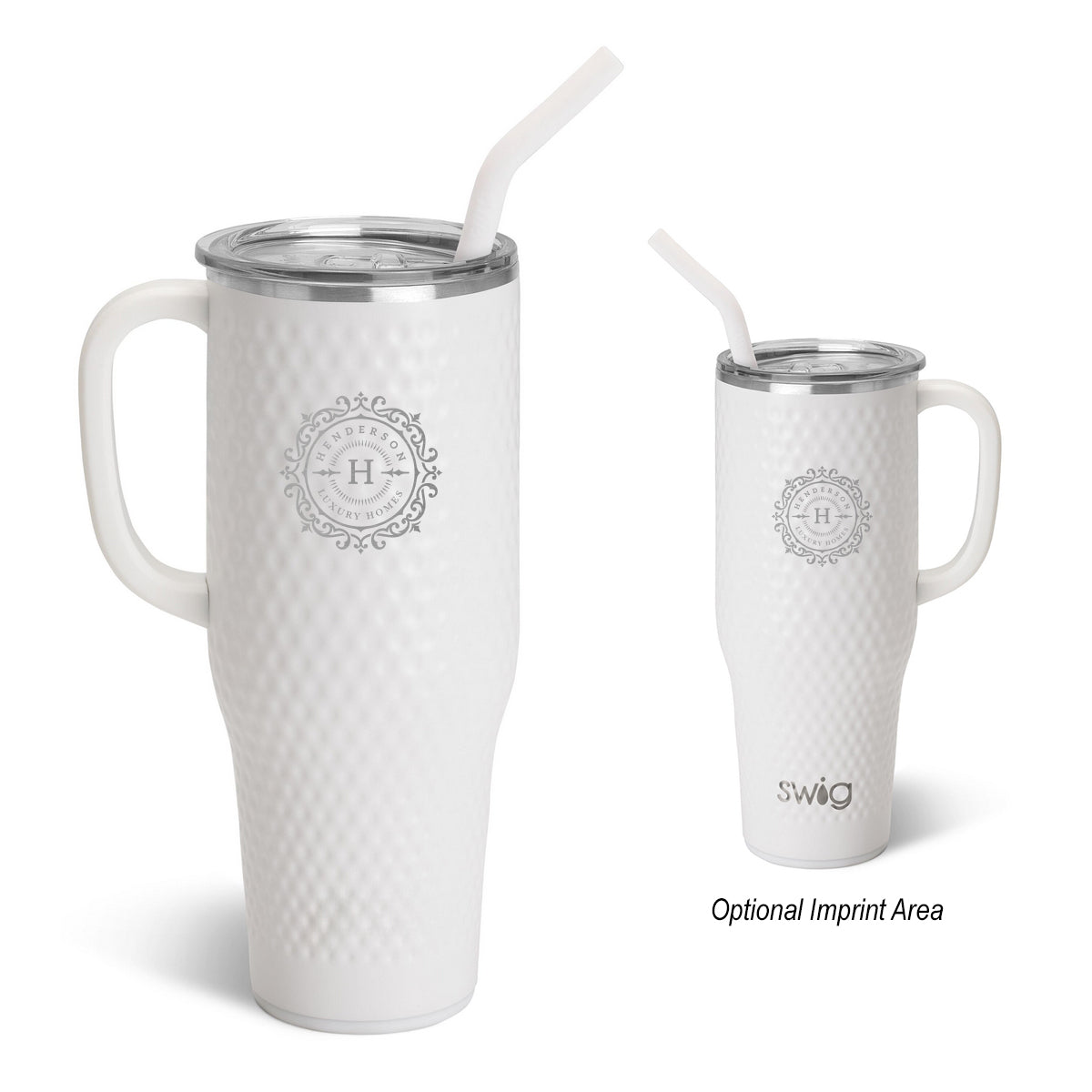 Custom logo 40 Oz. Swig Life™ Golf Ball Mega Mug