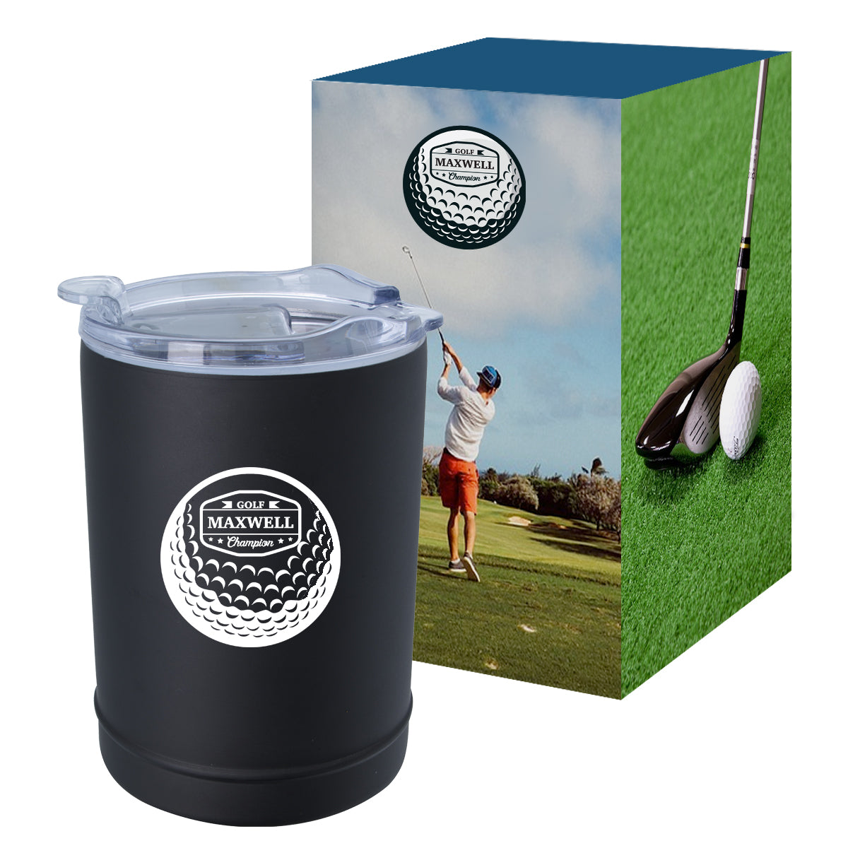 Custom logo 2-In-1 Copper Insulated Beverage Holder And Tumbler With Custom Box
