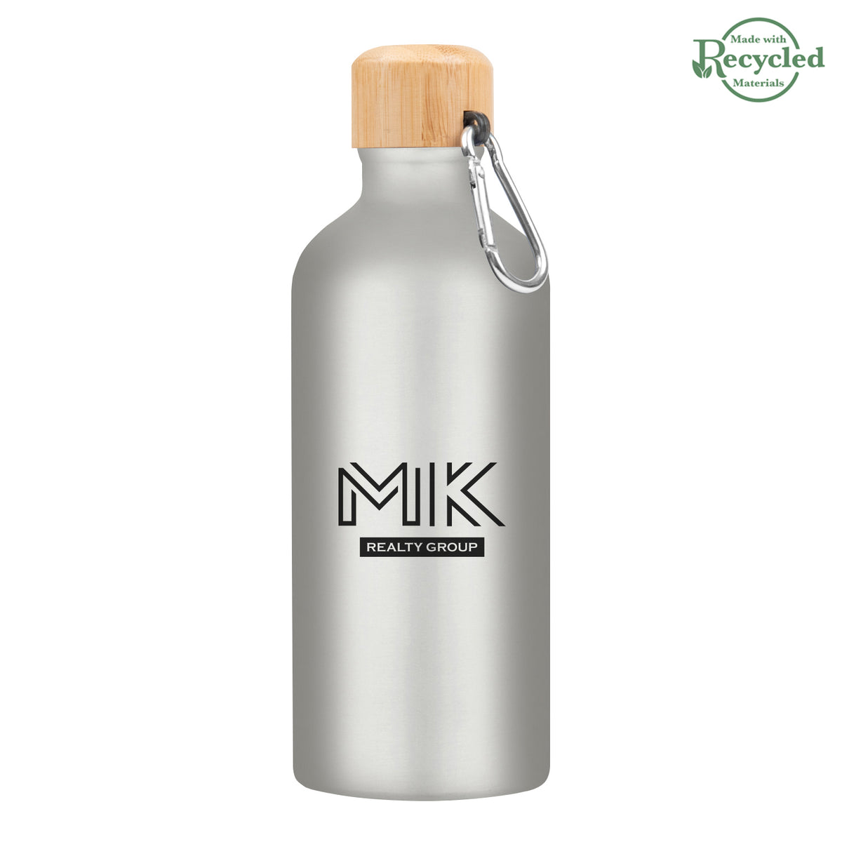 Custom logo 20 Oz. Aluminum Tundra Bike Bottle With Bamboo Lid