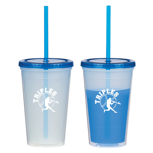 Custom logo 16 Oz. Econo Color Changing Tumbler